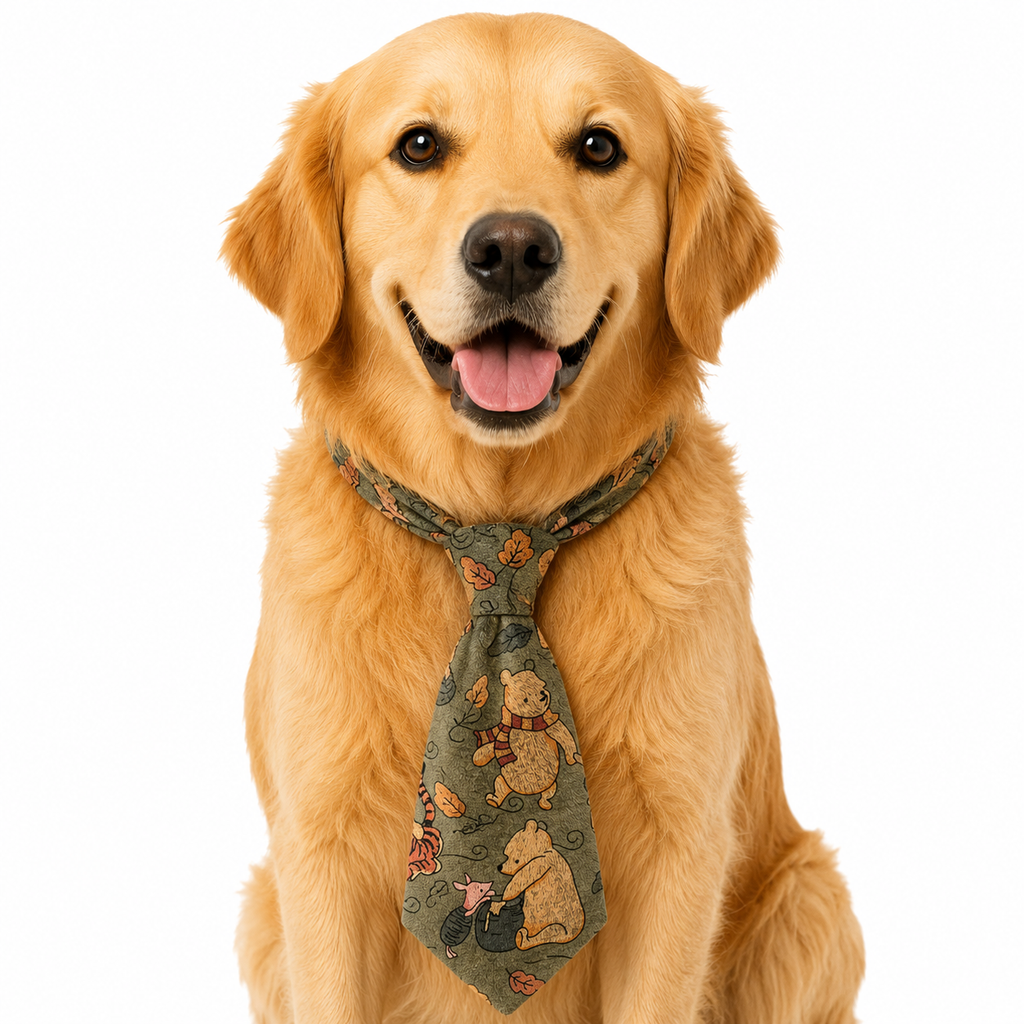 Woodland Bear Printed Tie