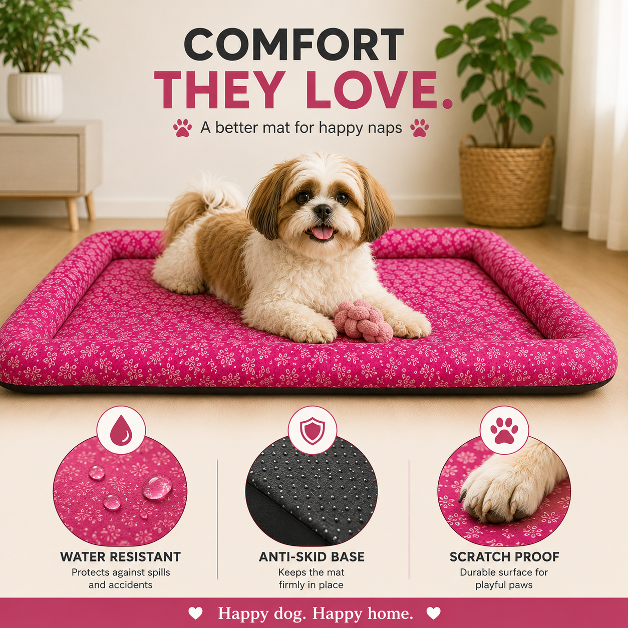 SnoozePad Mat Snowflakes