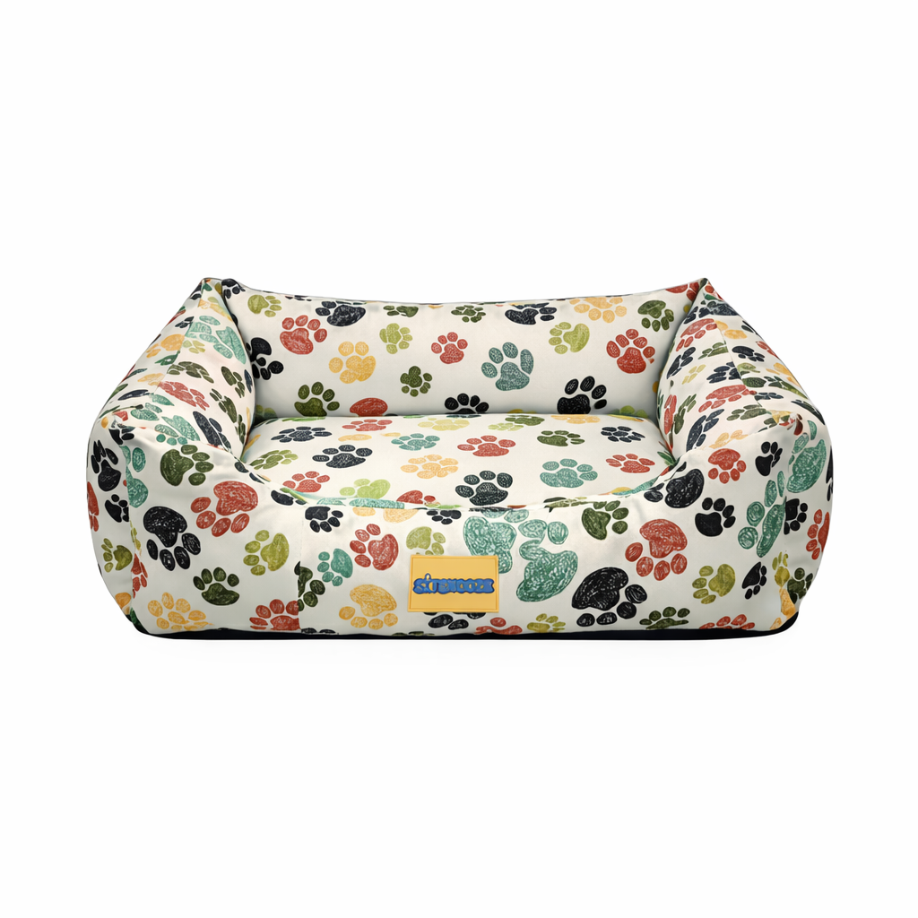 ComfortNest Forest Paw Print Bed
