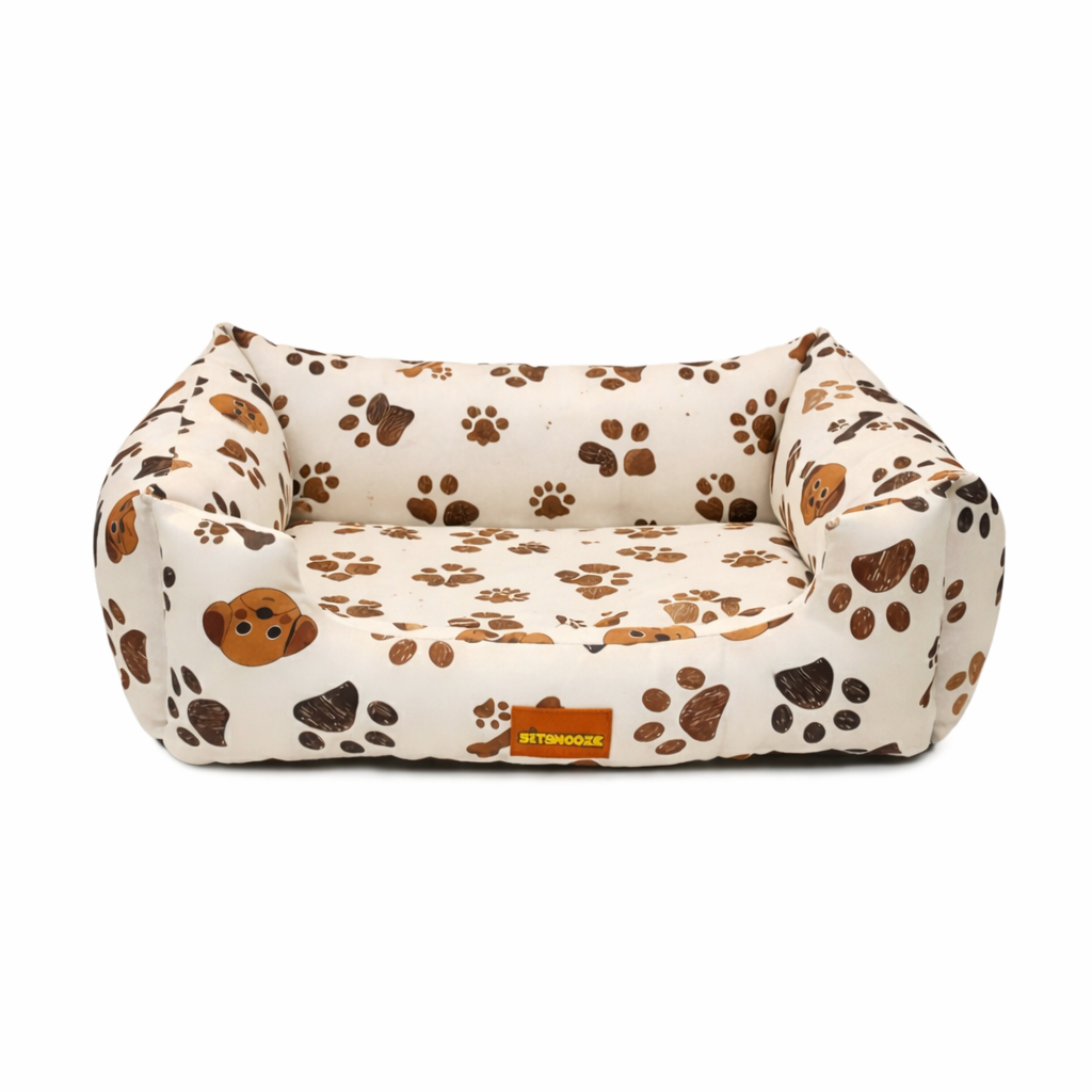 ComfortNest Paw Print Bed