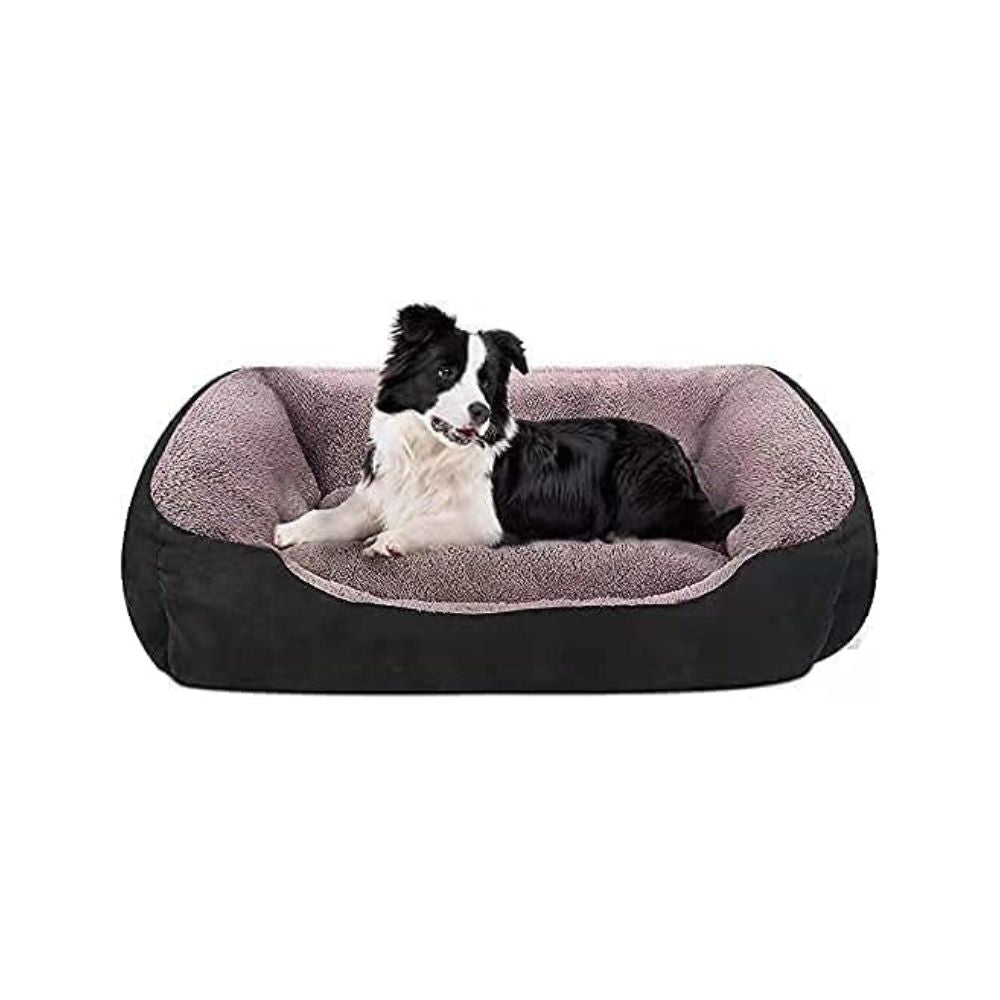 Black Rectangle Shape Extra Soft Orthopedic Dog Bed