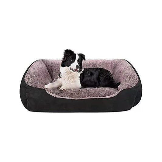 Black Rectangle Shape Extra Soft Orthopedic Dog Bed