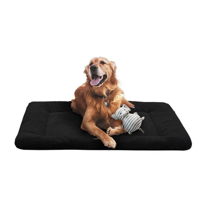 Black Kennel Super Plush Dog Bed