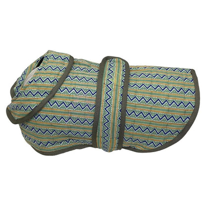Green Elite Printed Super Soft Warm Dog/Cat Jacket for Winter