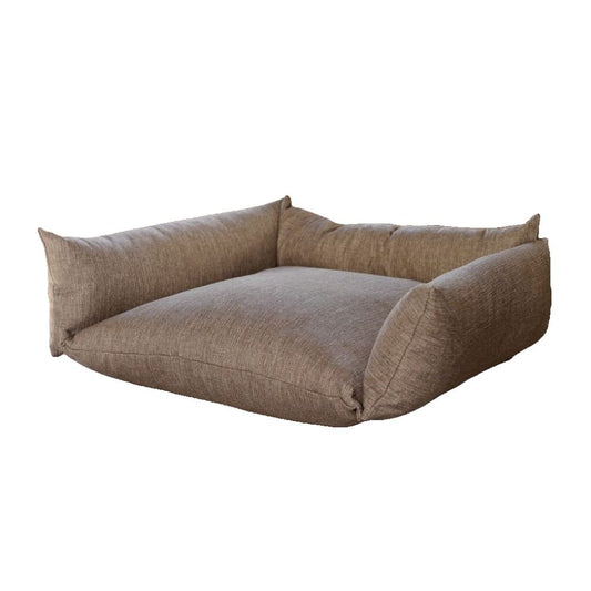 Brown Handmade Luxury and Orthopedic Dog Bed