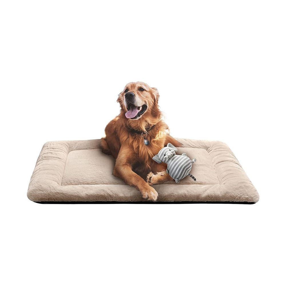 Cream Kennel Super Plush Dog Bed