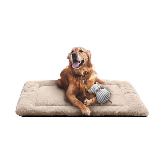 Cream Kennel Super Plush Dog Bed