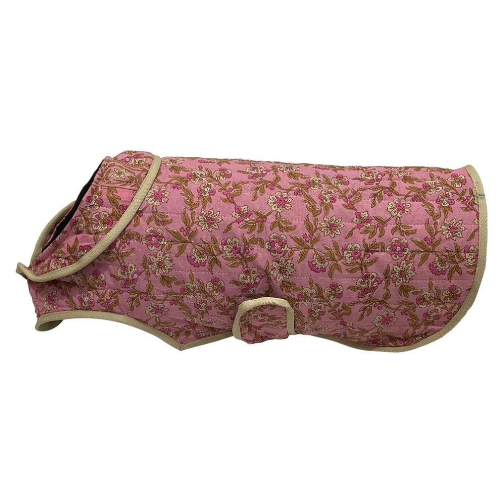 Pink Elite Printed Super Soft Warm Dog/Cat Jacket for Winter
